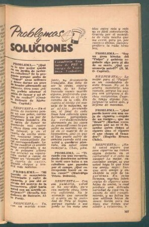 Problemas y soluciones