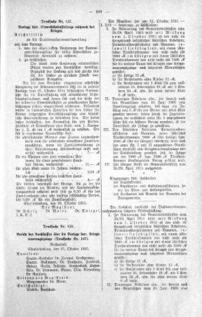 No. 15. (152-161) (157,158), 03. November 1915