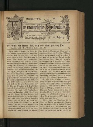 Nr. 12. Dezember 1916.