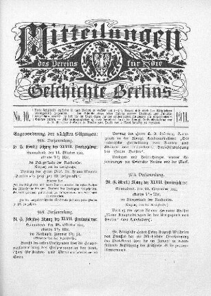 1911,10: No. 10