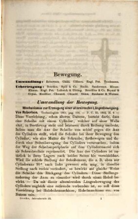 Jahresbericht über die Fortschritte der mechanischen Technik und Technologie : mit bes. Berücks. der technischen Literatur. 3. 1863/64 (1865)