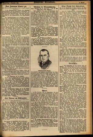 Zweite Ausgabe vom Donnerstag, den 01. Dezember 1927.