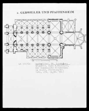 Guebwiller: Grundriss Saint-Léger