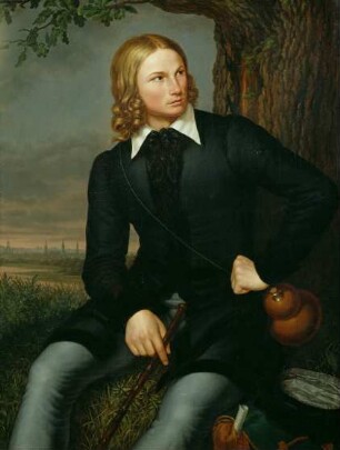 Bildnis des Dichters August Heinrich Hoffmann von Fallersleben
