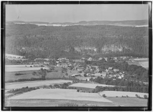 Blick vom Lilienstein nach Bad Schandau