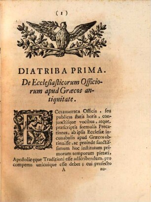 Diatribae ad priorem partem veteris officii quadragesimalis