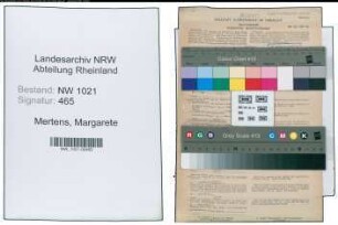 Entnazifizierung Margarete Mertens , geb. 13.06.1918 (Sprachlehrerin)