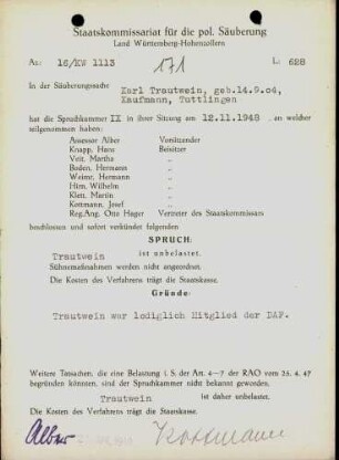 Trautwein, Karl