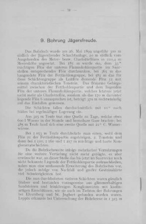 9. Bohrung Jägersfreude.