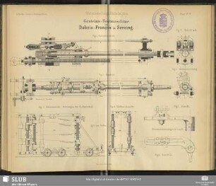 Gesteins-Bohrmaschine von Dubois-François in Seraing