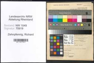 Entnazifizierung Richard Zehnpfennig , geb. 18.04.1890 (Arbeiter)