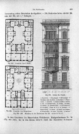 Fig. 364-366. Miethhaus in der Kochstrasse No. 53