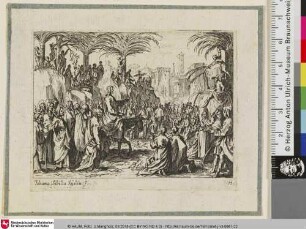 [Der Einzug in Jerusalem; Il fait son entrée triomphante à Jérusalem]