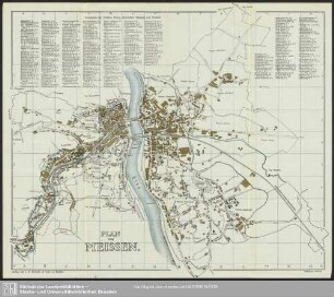 Karte : Plan von Meißen