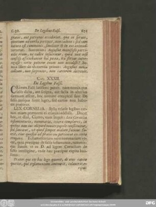 Cap. XXXII. De Legibus Falsi.