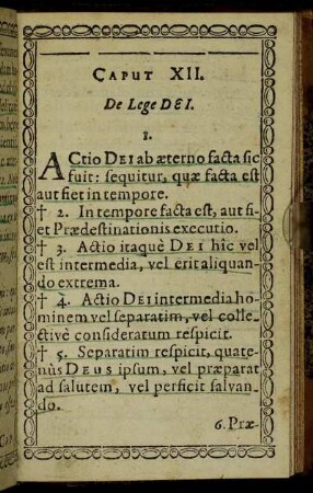 Caput XII. De Lege Dei.