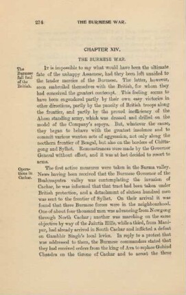Chapter XIV. The burmese war