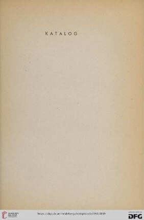 Katalog (Nr. 1-91)
