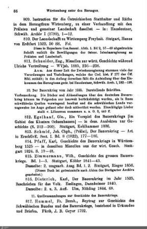 10. Der Bauernkrieg v. J. 1525. Darstellende Schriften