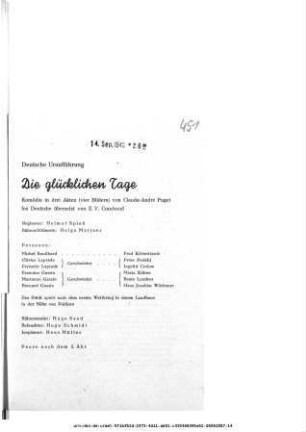 Die glücklichen Tage