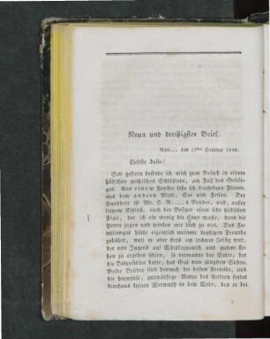 Neun und dreißigster Brief.
