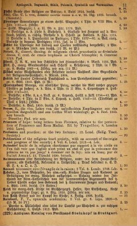 Antiquarischer Katalog von Ferdinand Steinkopf in Stuttgart. 329. 1884