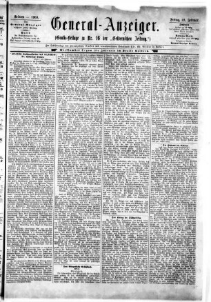 General-Anzeiger. 1898-1902