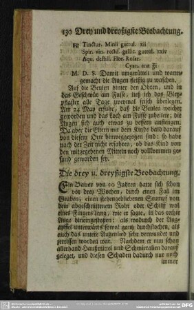 Die drey u. dreyßigste Beobachtung