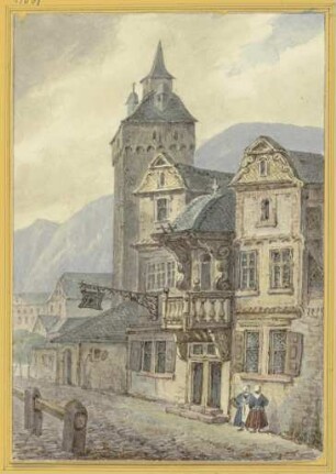 Alte Häuser und ein Turm