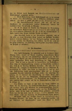 11. Die Kanallinie.