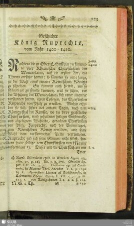 Geschichte König Ruprechts, vom Jahr 1400-1410