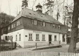 Albernau an der Mulde, Gaststätte "Rechenhaus" : Vorderansicht