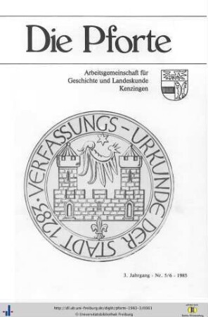 3. Jahrgang: Die Pforte