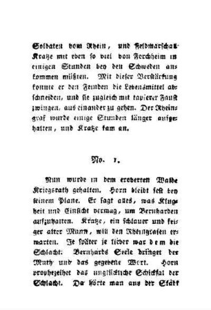 No. 1: [Vor der Schlacht bey Nördlingen]