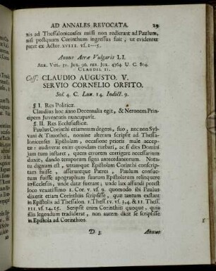 Annus Aerae Vulgaris LI. - Annus Aeræ Vulgaris LXX.