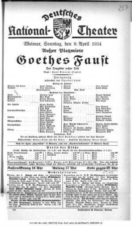 Goethes Faust Der Tragödie erster Teil
