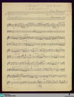 The fountain - Mus. Hs. 1320 : pf; E