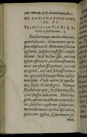 De Satisdationibus [...]