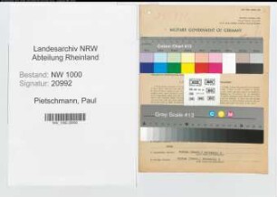 Entnazifizierung Paul Pietschmann, geb. 25.04.1915 (Lehrer)