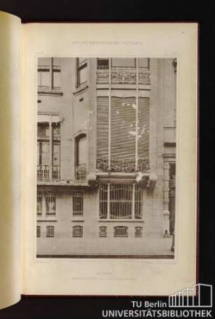 Tafel 97. Brüssel. Avenue Louise 214 - Fassadendetail