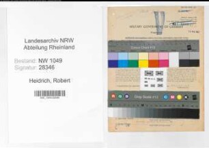 Entnazifizierung Robert Heidrich , geb. 19.09.1896 (Bauaufseher)