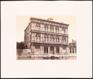 Palazzo Vendramin Calergi, Venedig: Ansicht (aus: sog. »Koch-Mappe«)