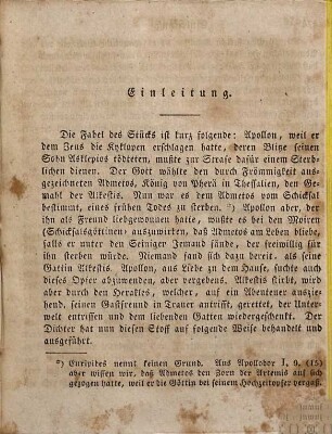 Werke, 4. Alkestis