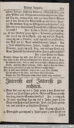 Interesse aus Interesse zu rechnen
