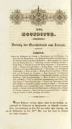 XVI Hoofdstuk. Vervolg der geschiedenis van Ternate