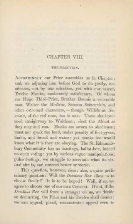 Chapter VIII. The Election