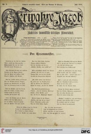 Nr. 6 (Juli 1884)