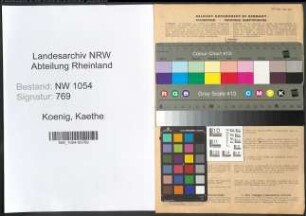 Entnazifizierung Kaethe Koenig , geb. 01.02.1907 ()