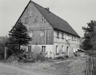 Neukirch, Wohnstallhaus : Neukirch (Kreis Bautzen), Wohnstallhaus, Alte Straße 24, um 1870, Straßenansicht