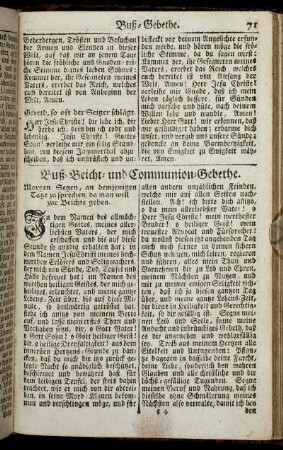 Buß-Beicht- und Communion-Gebethe. - Nach dem heiligen Abendmahl.
